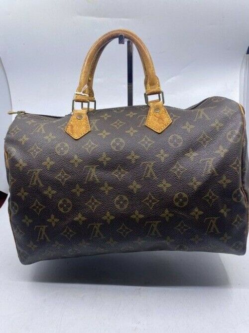 Louis Vuitton Speedy Brown Monogram Canvas Shoulder Bag