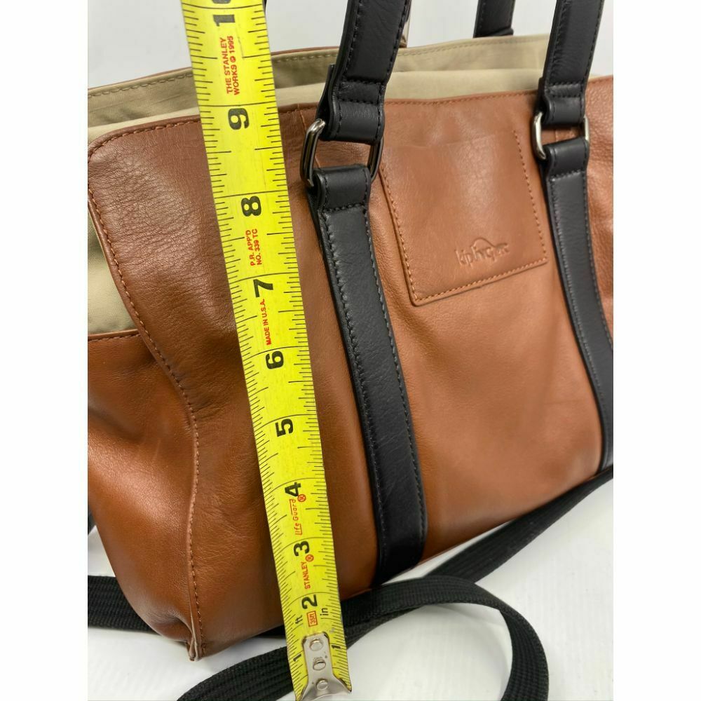 Kipling Brown Large Leather Shoulder Bag