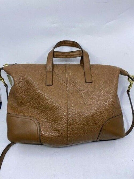 Coach medium brown leather cross body bag