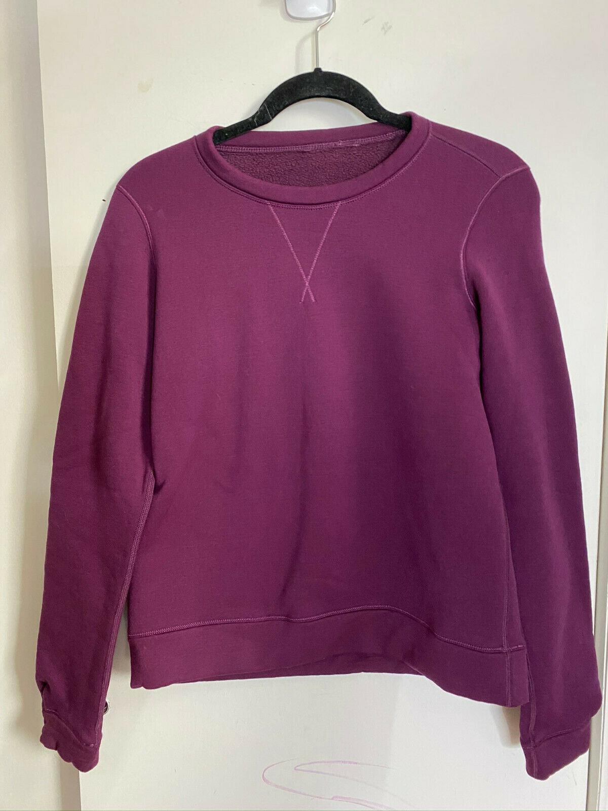 LULULEMON Womens Purple Long Sleeves Stylish Sweaters Size: 4