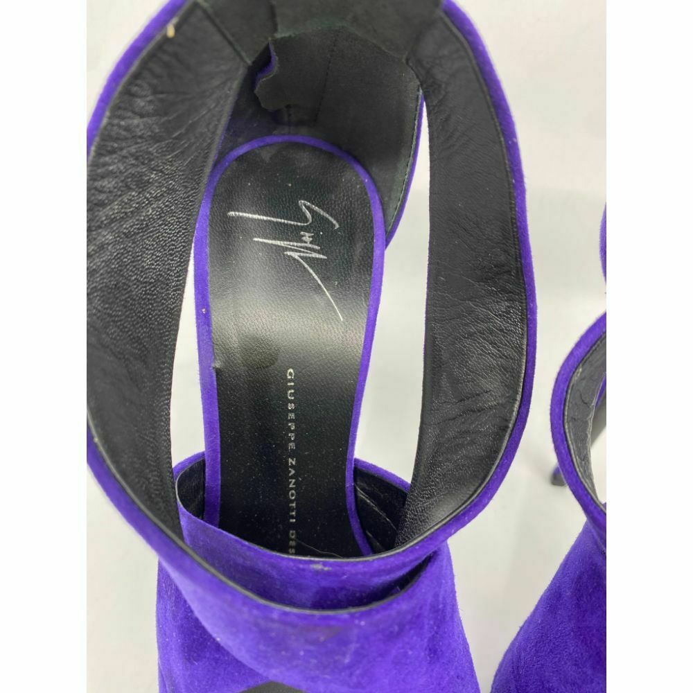 GIUSSEPE ZANOTTI Women's High Heels in Purple Suede Size 37.5