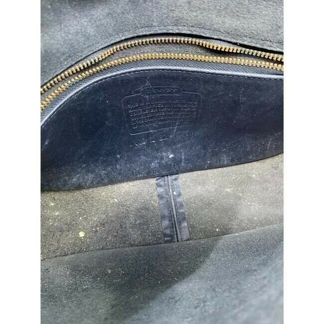 coach vintage black leather cross body bag