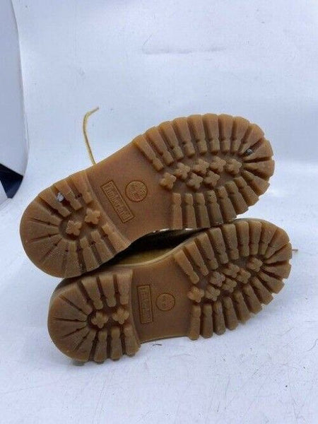 Timberland Tan Boys Leather Lace Up Great Condition Bootsbooties Size Us