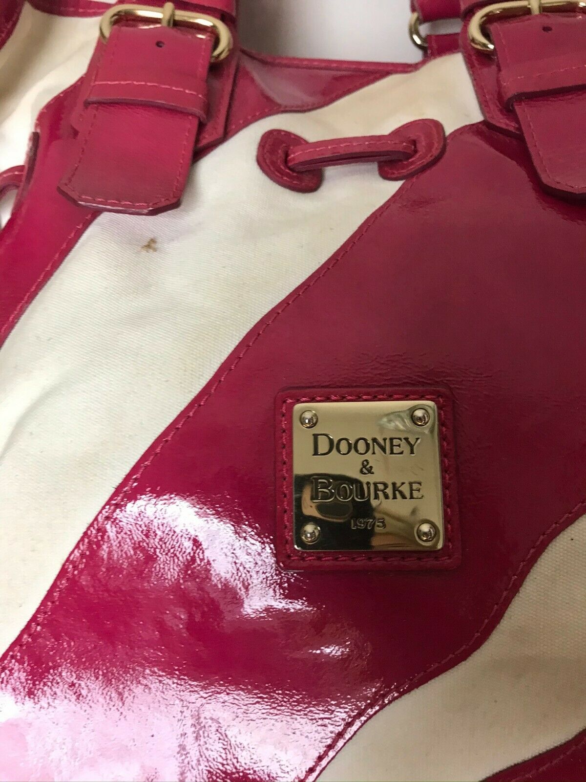 Dooney & Bourke Red/White Large Tote Bag