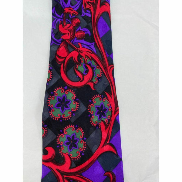 New! MICKEY MOUSE Disney Neck Tie Blue Red 100% Silk Handmade