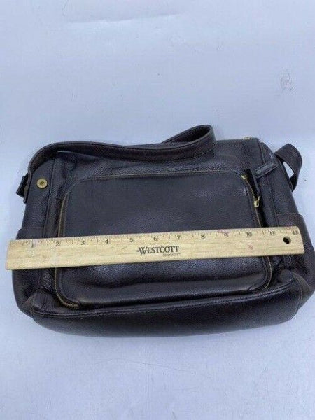 valerie stevens brown leather cross body bag
