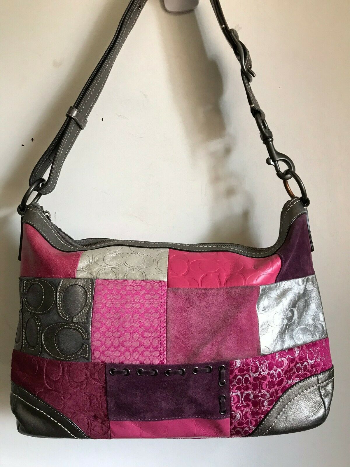 Coach Suede Shoulder Bag
