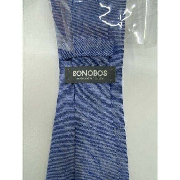 New! BONOBOS Blue Premium Neck Tie Made in USA