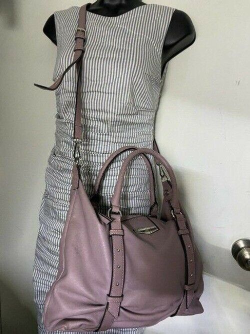 Simply Vera Vera Wang Light Purple Faux Leather Shoulder Bag