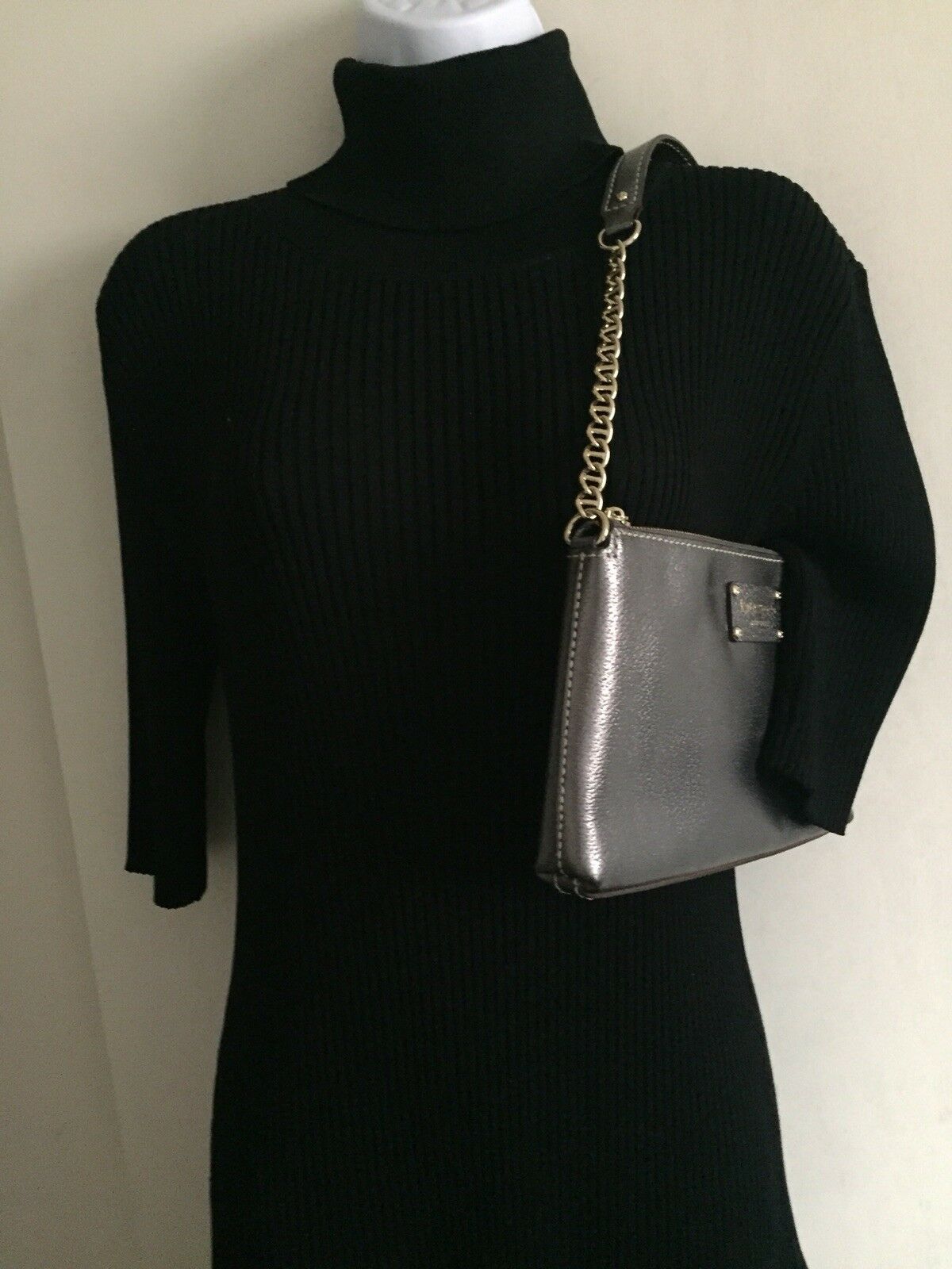 KATE SPADE Silver Grey Mini Purse/ Clutch