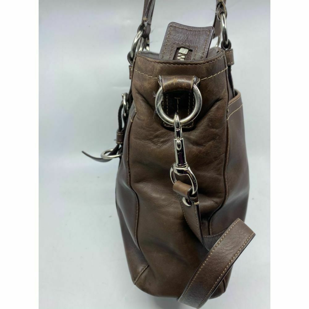 COACH Medium/ Large Leather Brown Shoulder Bag
