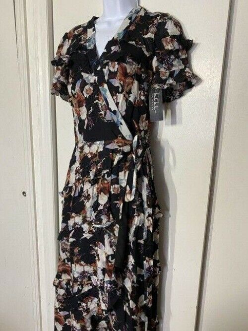 nicole miller black white new maxi msrp