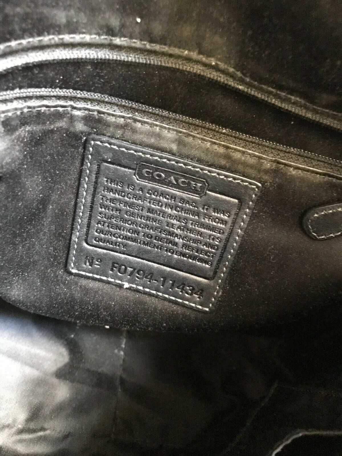 COACH Medium Interwoven Jacquard Bag - Black