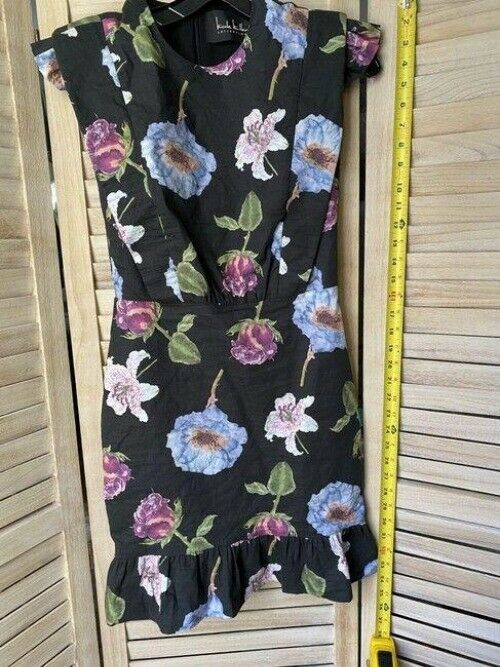 Nicole Miller Black Purple Blue Msrp Short Casual Dress