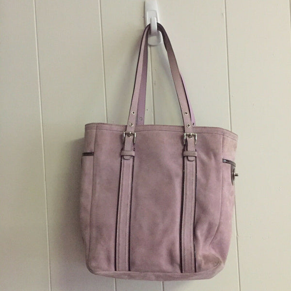 COACH Lavander Suede Tote Bag