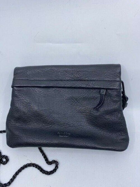 Nicole Miller Nwot Msrp Black Leather Cross Body Bag