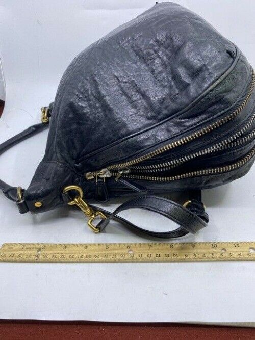 Marc By Marc Jacobs 3 Size Convertible Black Leather Cross Body Bag