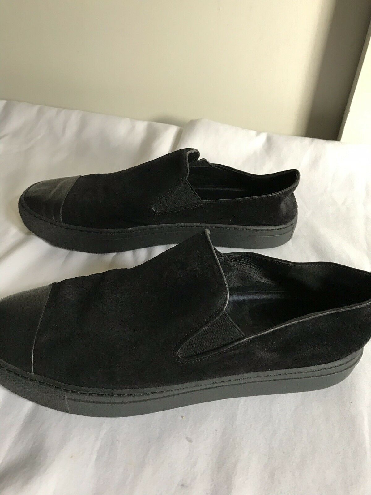 Vince Black Suede Loafers Size 9