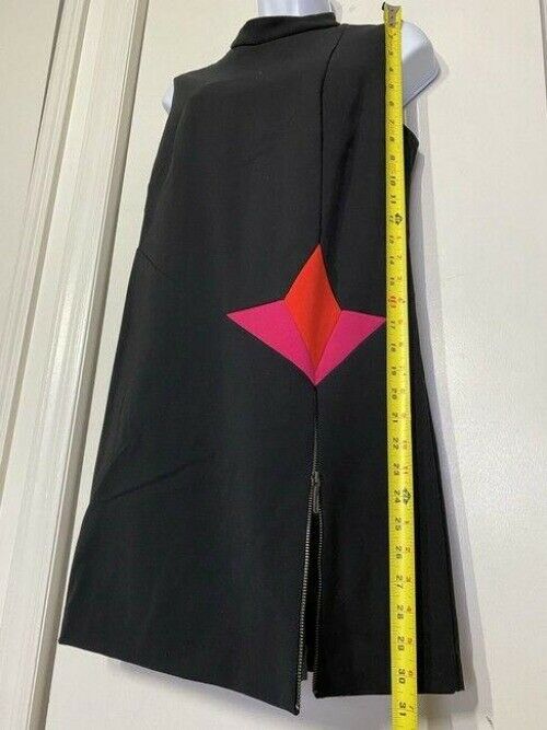 nicole miller black w new w slit msrp short casual dress
