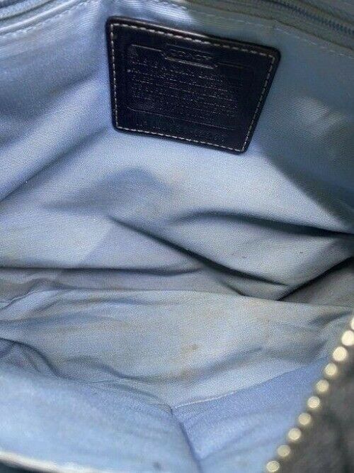 coach black jacquard fabric shoulder bag