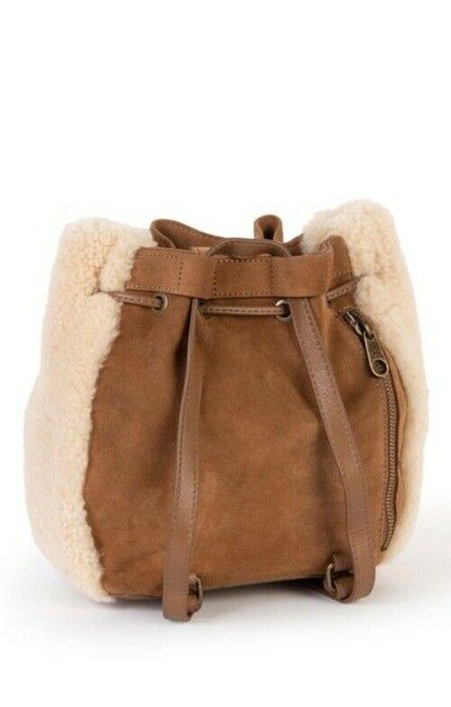 Ugg Australia Fey Mini Convertible Chestnut Brown Suede Backpack