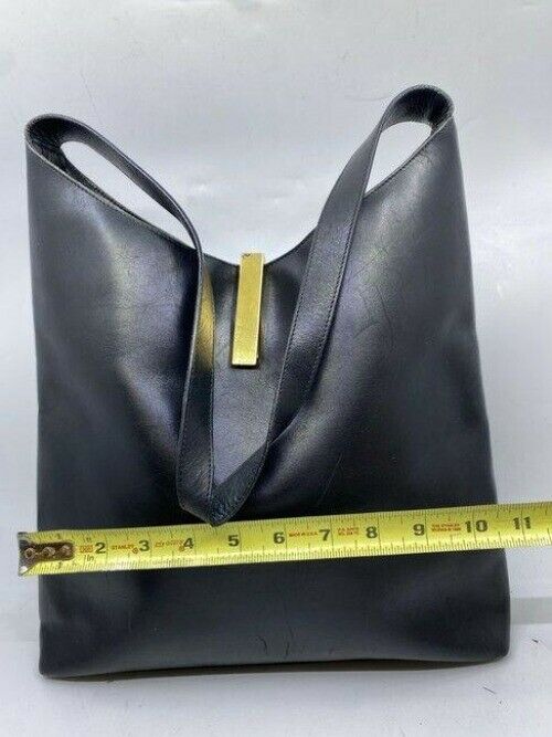 gucci xl vintage black leather hobo bag