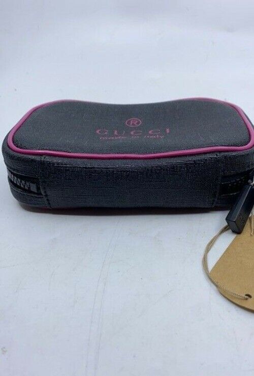 Gucci Black Trademark Cosmetic Bag