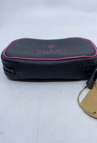 Gucci Black Trademark Cosmetic Bag