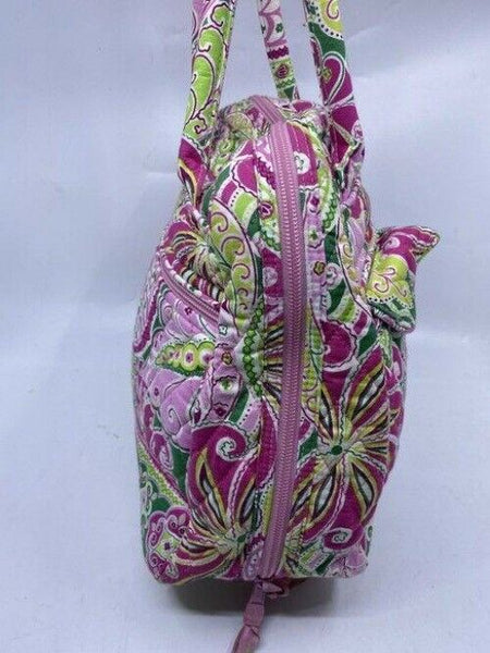 Vera Bradley Xl Duffel Msrp Green Pink White Weekendtravel Bag