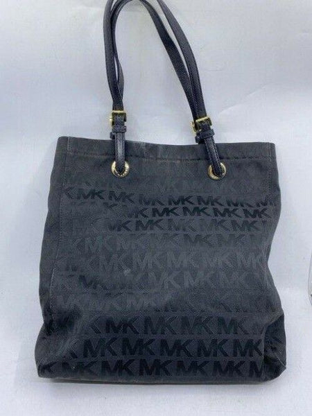 michael kors bag xl msrp black jacquard fabric tote