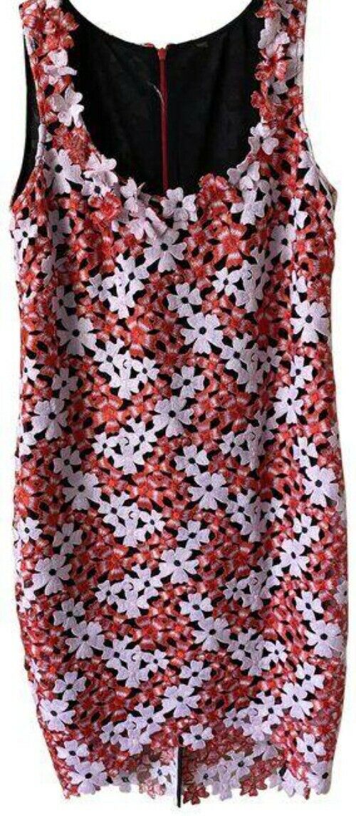 Nicole Miller multicolor new laser cut on black contrast msrp short formal dress
