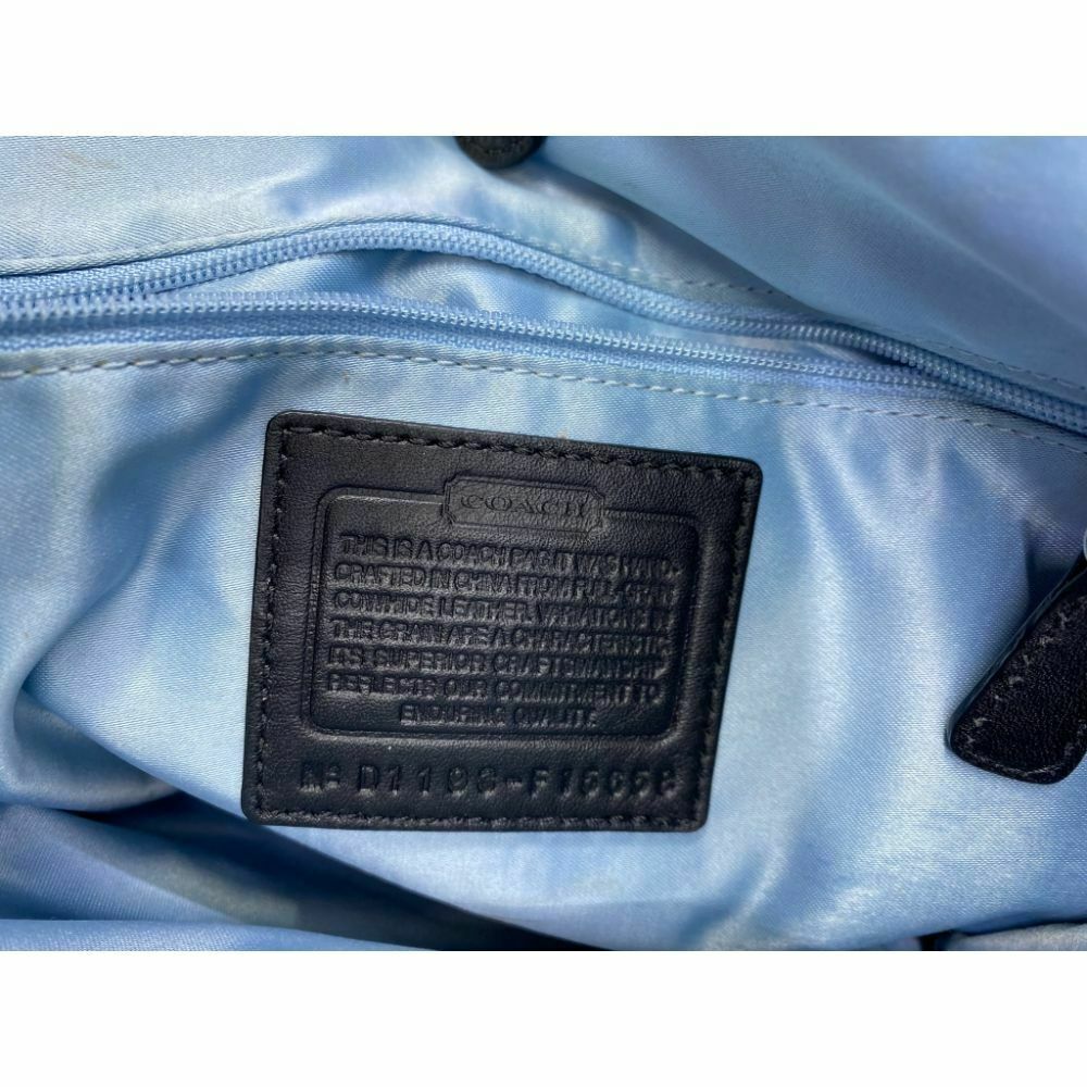 COACH Large Patent Leather Black Shoulder Bag