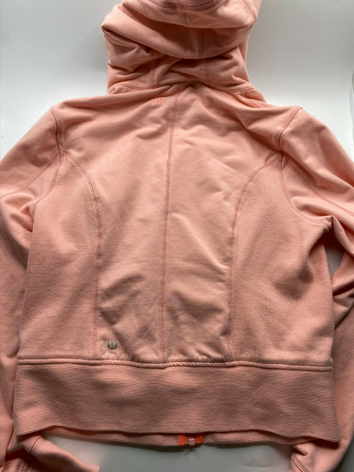 LULULEMON Womens Light Orange Long Sleeves Stylish Hoodies Size: 12