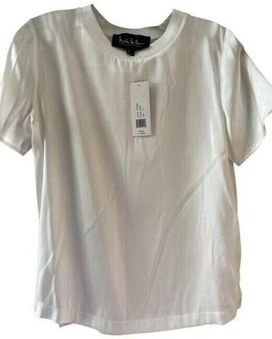 Nicole Miller white msrp small tee shirt