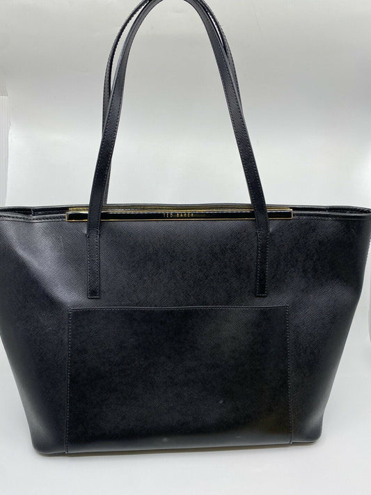 Ted Baker XL Black Saffiano Tote Bag