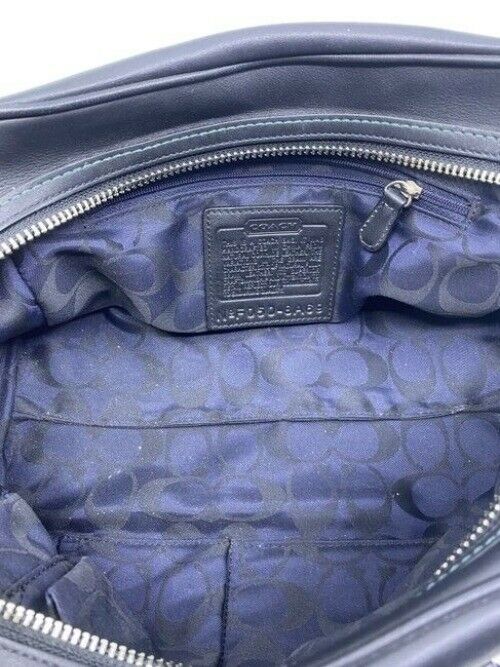 Coach Hampton Doctor Satchel Black Leather Tote