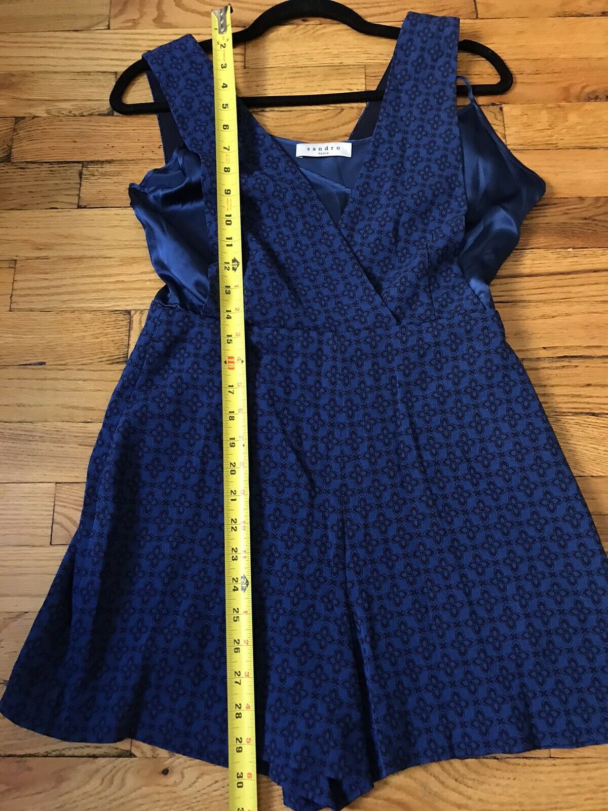 Sandro Blue Romper Size Small