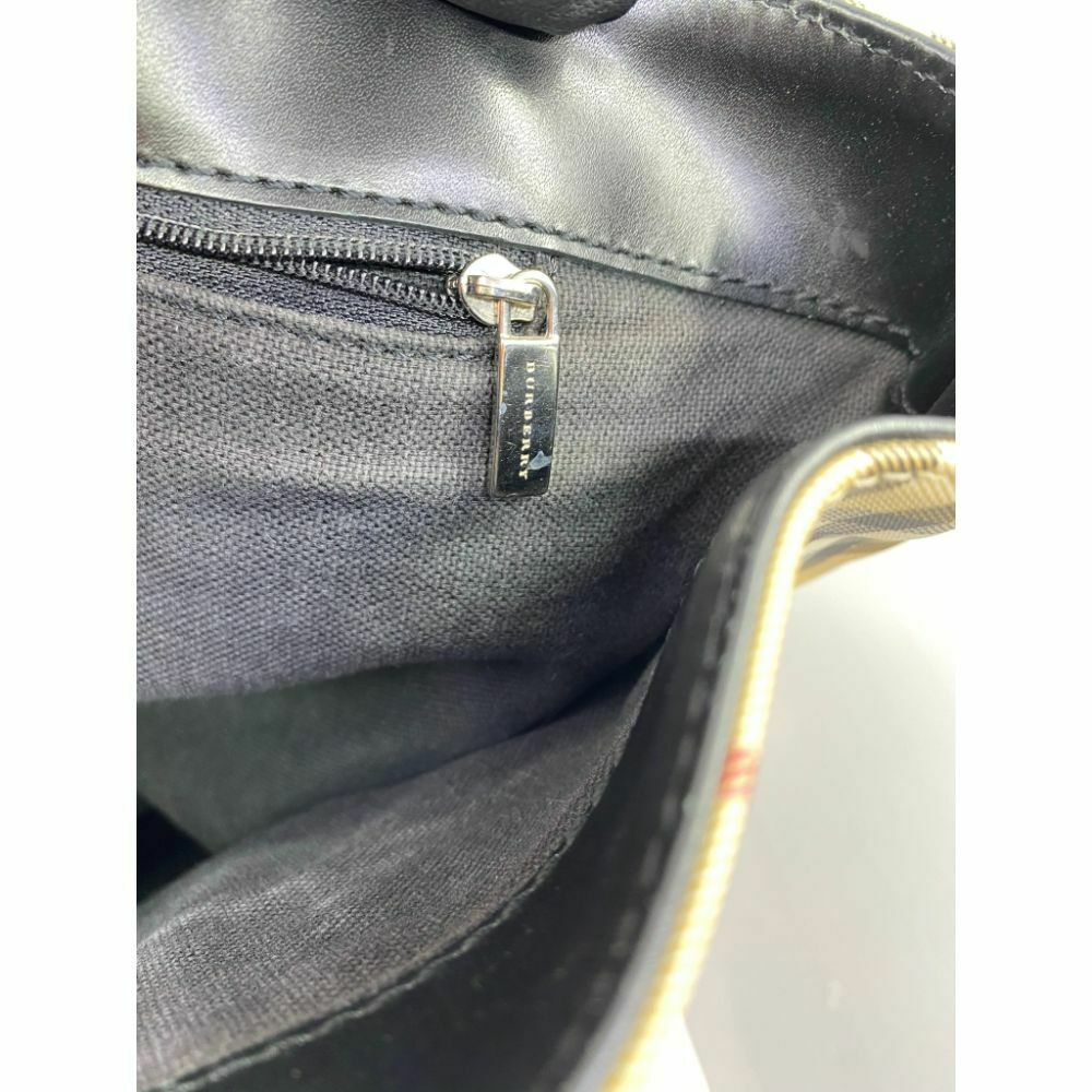 BURBERRY Large Nova Check Cream Gray Tote Bag