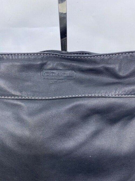 Coach xl shoulder black leather cross body bag