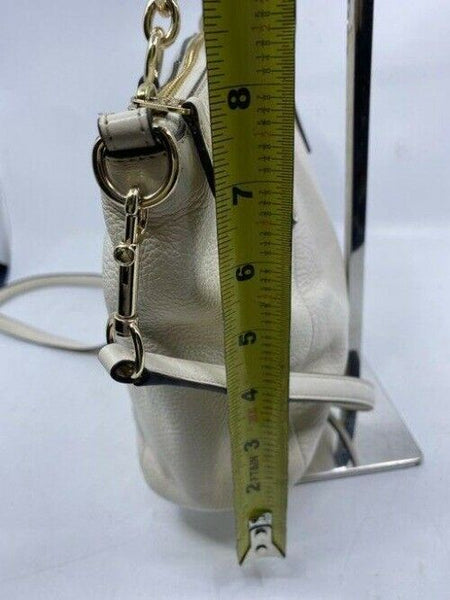 Coach medium white leather cross body bag