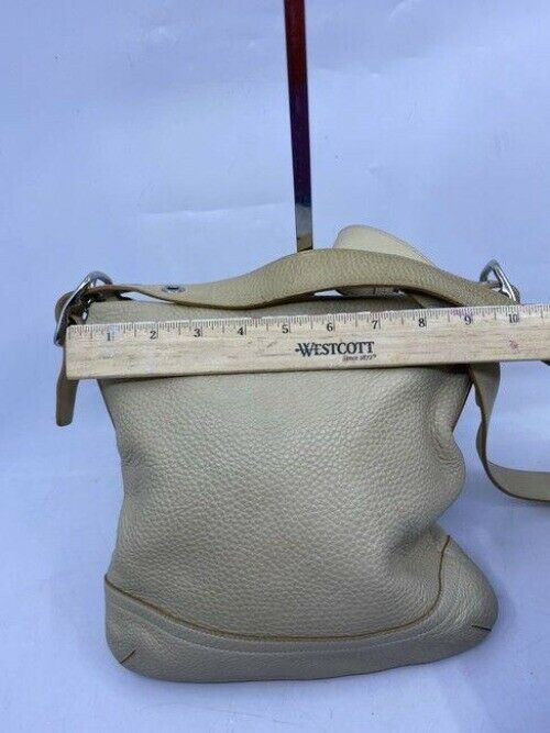 coach beige leather cross body bag