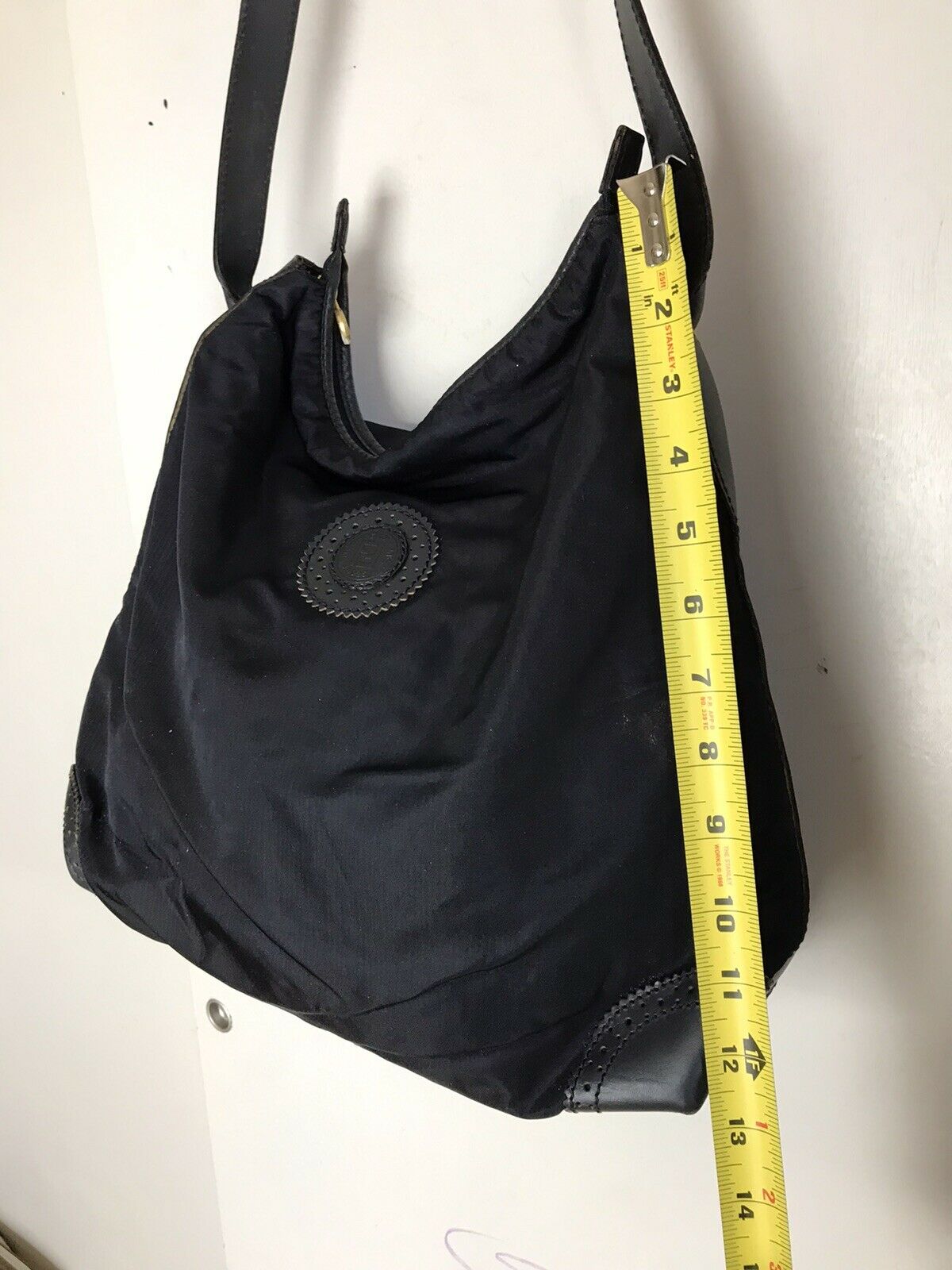 FENDI Vintage Black Nylon Tote Bag
