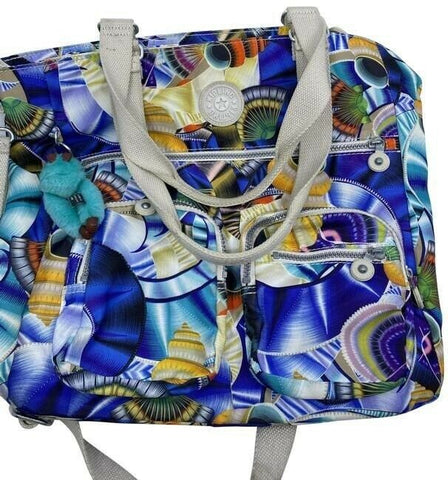 kipling multicolor nylon cross body bag