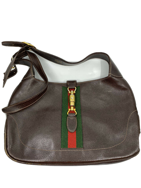 GUCCI Vintage brown Leather Hobo Bag