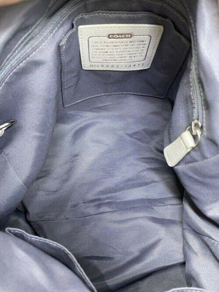 Coach xl shoulder white leather cross body bag