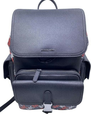 Michael Kors Hudson Logo And Utility Rucksack Multi Color Leather Backpack