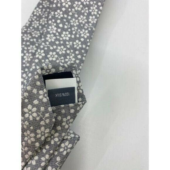 New! BONOBOS Gray White Premium Neck Tie Handmade