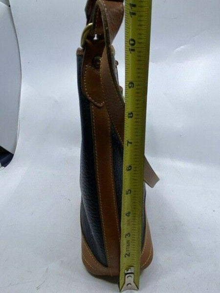 Dooney and Bourke black brown leather shoulder bag