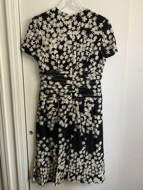 carolina herrera whiteblack new floral chiffon msrp