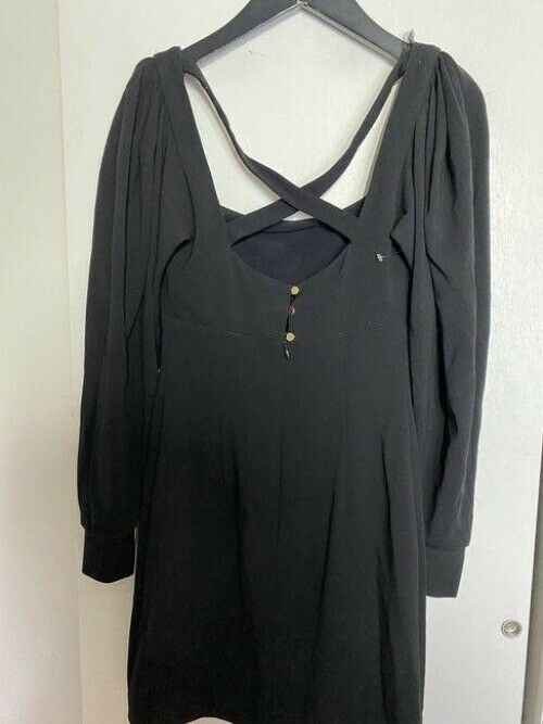 nicole miller black new scoop short formal dress